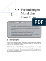 Topik 1 Pertimbangan Moral Dan Teori Etika PDF