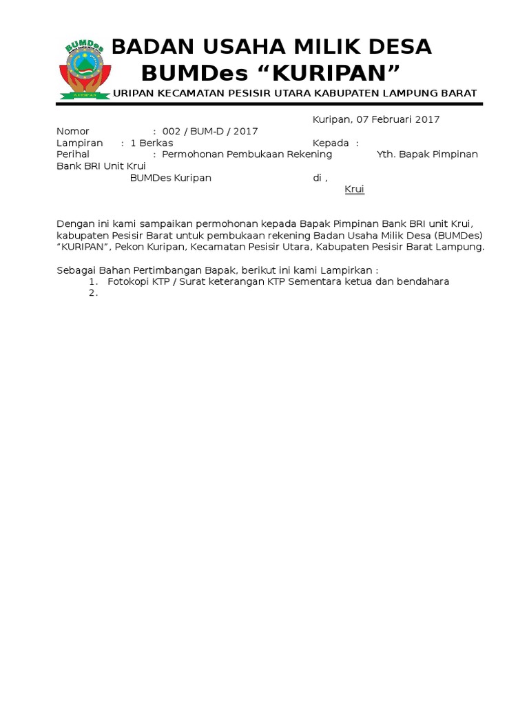 Cara Buat Surat Proposal Ke Pejabat Kerajaan