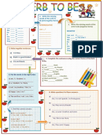 Verb To Be Present WSheet