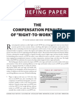 EPI Briefing Paper299: The Compensation Penalty of "Right-to-Work" Laws