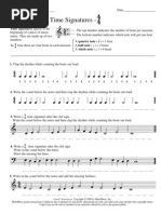 Various Time Signatures and Rhythms