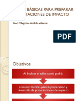 Reglas Básicas Para Preparar Presentaciones de Impacto