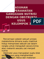 Asuhan Keperawatan Gangguan Nutrisi Dengan Obstruksi Usus