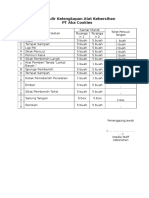 Formulir Kelengkapan Alat Kebersihan (Fix)