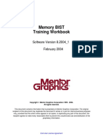 Memory BIST Training Workbook: Software Version 8.2004 - 1 February 2004