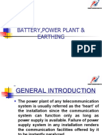 Batery, Power Plant and Earthing