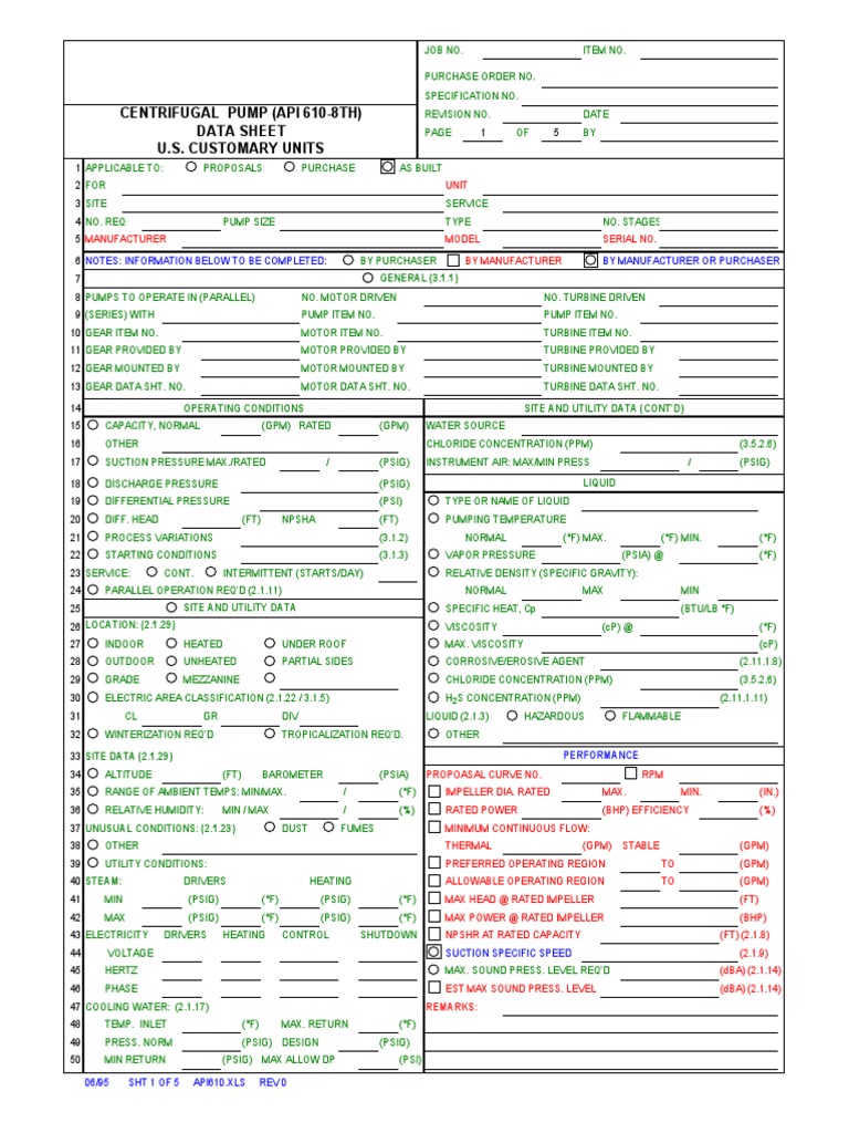 Api 610 data sheet 1 pdf pdf pipe fluid conveyance pump