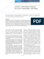 Predictors of Romantic Relationship Formation: Attachment Style, Prior Relationships, and Dating Goals