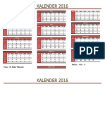 Calendar of January to December 2023