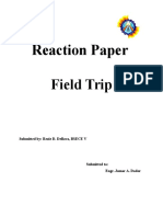 LRTA Field Trip Reaction Paper