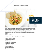 Resep Mac N Cheese Praktis!