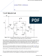 7.3 6T SRAM Cell: 7.4 Ring Oscillator 7. Case Studies 7.2 CMOS Inverter