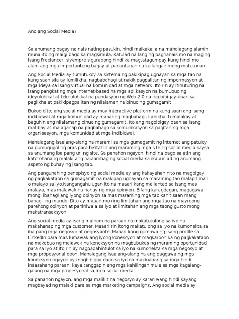 Research title about social media for students picture