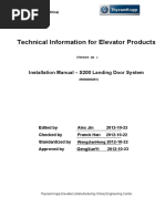 Installation Manual - S200 Landing Door System