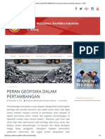 Peran Geofisika Dalam Pertambangan - Himpunan Mahasiswa Geofisika Indonesia - Hmgi