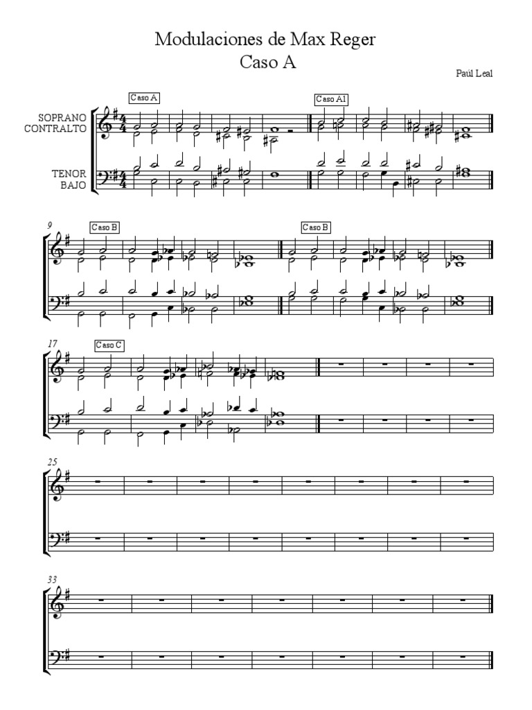 Max Reger Modulations Analysis | PDF