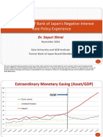An Overview of Bank of Japan Negative Interest Rate Policy Experience