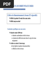 Calcul de Debits Eaux Usees