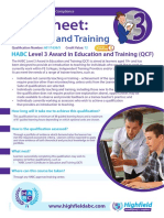 (22042015 1602) HABC Level 3 Award in Education and Training (QCF)