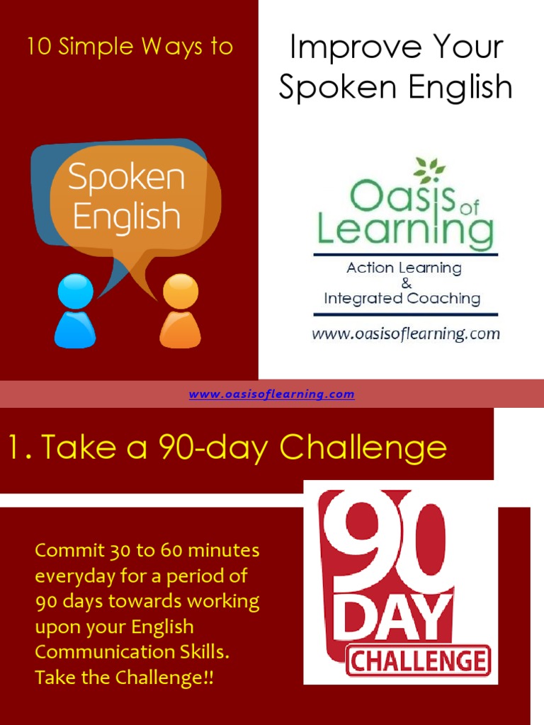 10 Simple Ways To Improve Spoken English PDF | PDF | English Language ...