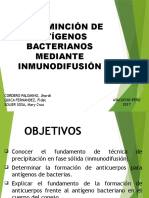 Determinacion de Ntigenos Bacterianos Mediante Inmunodifusion