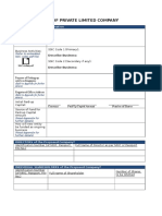 Incorporation of Private Limited Company