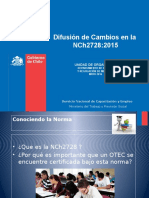 Difusión de Cambios en La Nch2728:2015