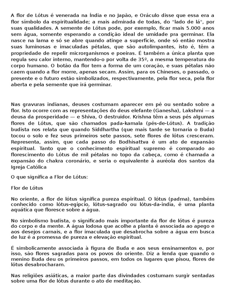 A Flor de Lótus | PDF | Mitologia grega | Religião e crença