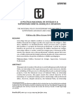 Desafios da Política Nacional de Estágio para a formação profissional em Serviço Social