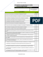 Lista de Verificação Do Sistema de Gestão de Segurança Da Obra