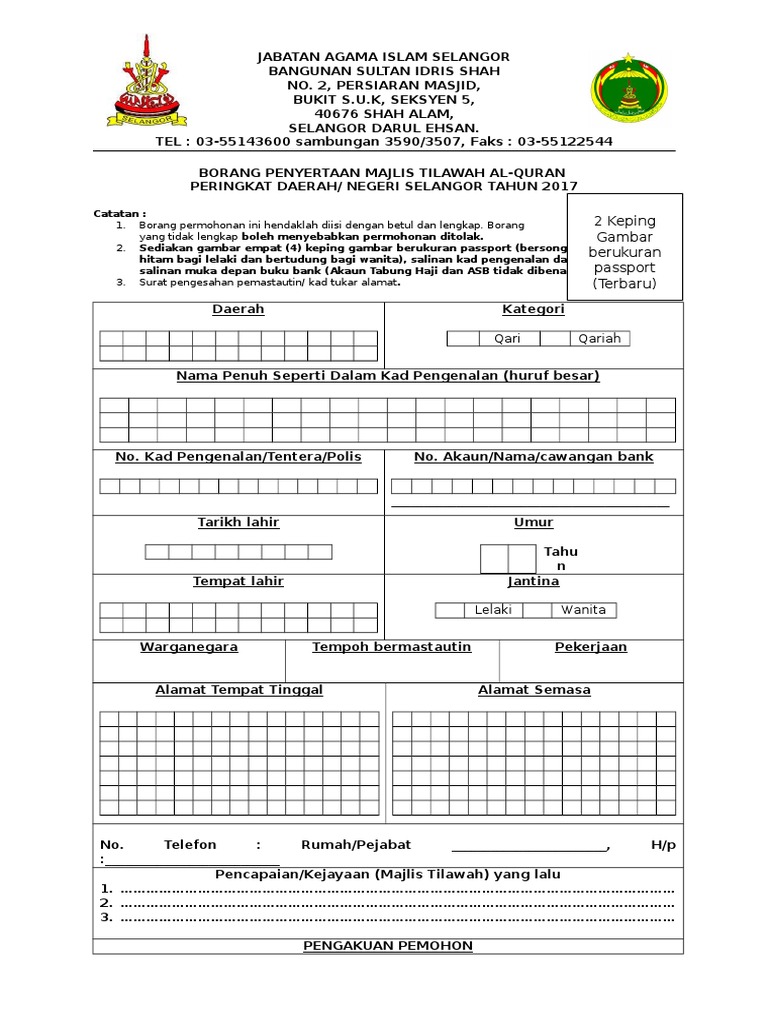 Contoh Surat Pengesahan Pemastautin Selangor Hpipt