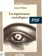 Dubet Francois La Experiencia Sociologica PDF