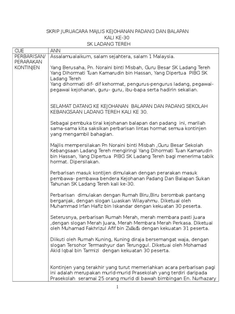 Skrip Sukan 2016 Pdf