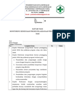 Daftar Tilik Monitoring Kesesuaian Proses Pelaksanaan Program Kegiatan Ukm