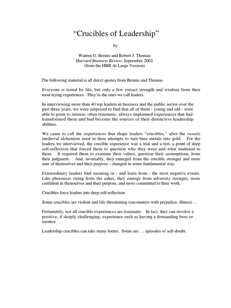 How Crucible Experiences Transform Leaders and Help Them Grow Stronger