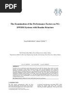 The Examination of the Performance Factors on NG-DWDM Systems With Roadm Structure