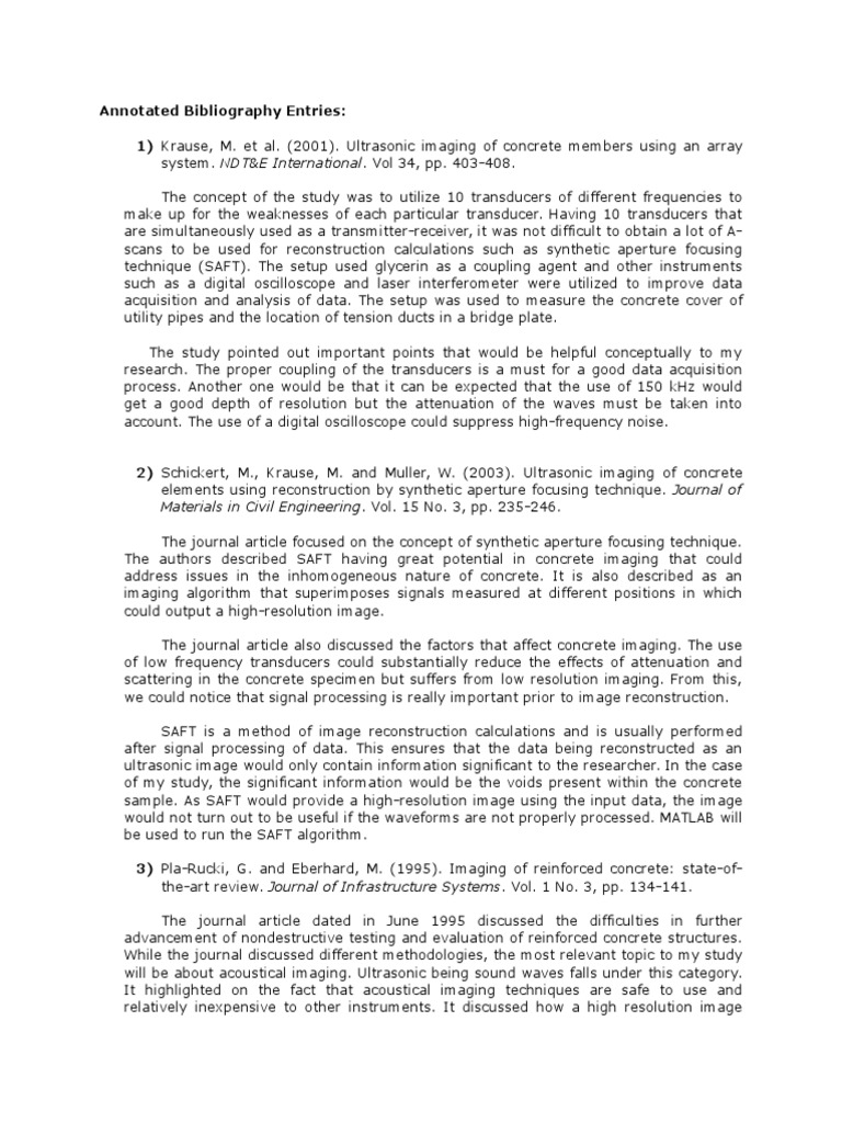 Annotated bibliography example picture