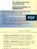 STATISTIKE Analiza e Regresionit Dhe Korrelacionit