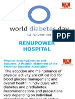 World Diabetes Day Physical Activities Guidelines