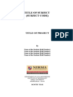 Report Format MPI