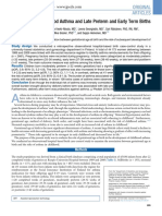 The Burden of Childhood Asthma and Late Preterm and Early Term Births