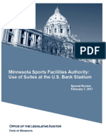 Minnesota Sports Facilities Authority: Use of Suites at The U.S. Bank Stadium Special Review February 7, 2017