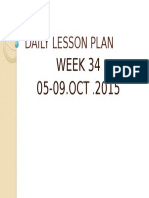 Daily Lesson Plan Week