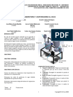 Informe Evaporadores Al Vacio