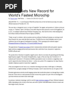 Military Sets New Record For World's Fastest Microchip: Tanya Lewis