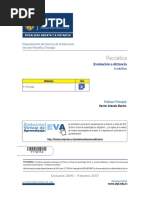 Evaluación a Distancia - Psicoética - Octubre 2016-Febrero 2017
