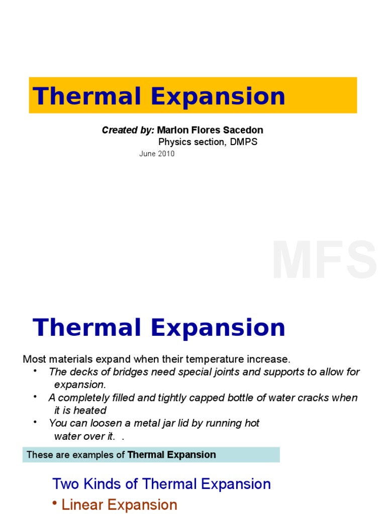 Thermal Expansion 1 | PDF | Thermal Expansion | Young's Modulus