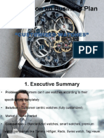 Presentation On Business Plan: "Customized Watches"