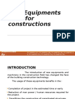 New Equipments Used For Constructions: Submitted by