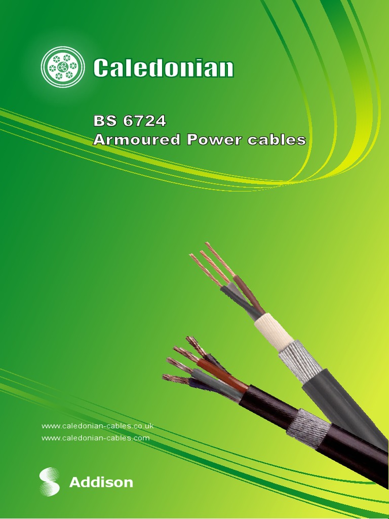 BS6724 Armoured Power Cables Guide | PDF | Cable | Electrical Conductor
